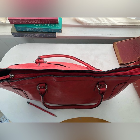 Merona - leather look - shoulder bag - suitable for a laptop - Picture 4 of 10